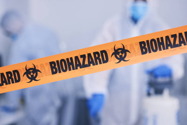 Professional Biohazard Cleanup technician working in Manchester, IA